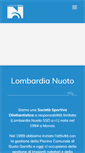 Mobile Screenshot of lombardianuoto.it
