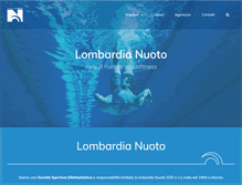 Tablet Screenshot of lombardianuoto.it